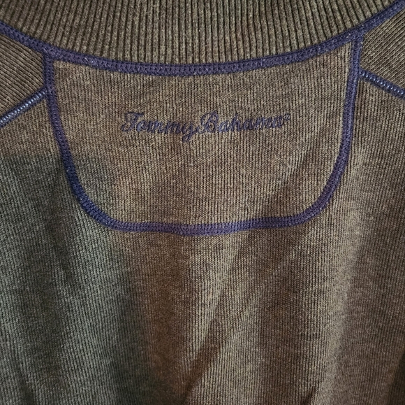 Tommy Bahama  reversible 1/4 zip - Picture 3 of 5